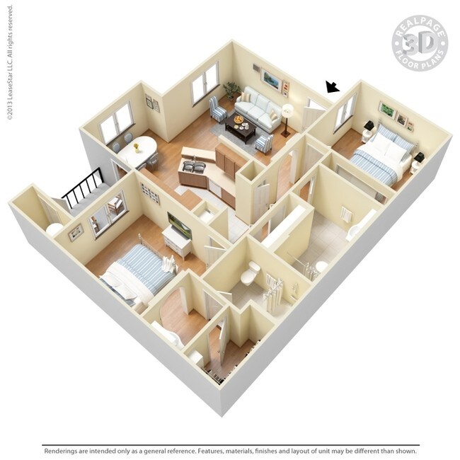 2 Bed 2 Bath 1118 SqFt (1040 Net) 2038 floor plan